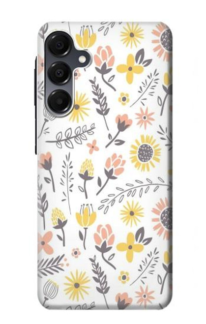 S2354 パステルの花のパターン Pastel Flowers Pattern Samsung Galaxy A16 5G バックケース、フリップケース・カバー