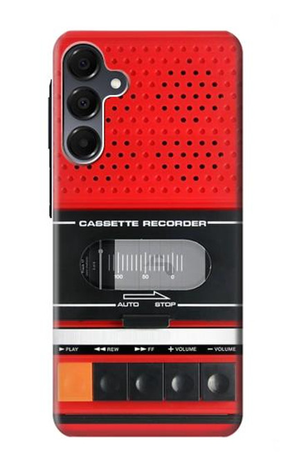 S3204 レッドカセットレコーダーグラフィック Red Cassette Recorder Graphic Samsung Galaxy A16 5G バックケース、フリップケース・カバー