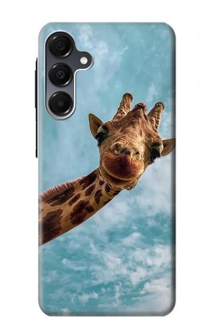 S3680 かわいいスマイルキリン Cute Smile Giraffe Samsung Galaxy A16 5G バックケース、フリップケース・カバー