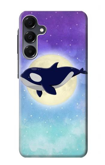 S3807 キラーホエールオルカ月パステルファンタジー Killer Whale Orca Moon Pastel Fantasy Samsung Galaxy A16 5G バックケース、フリップケース・カバー