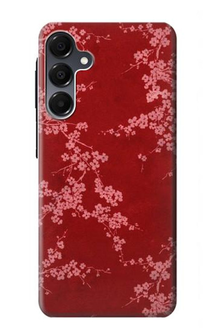 S3817 赤い花の桜のパターン Red Floral Cherry blossom Pattern Samsung Galaxy A16 5G バックケース、フリップケース・カバー