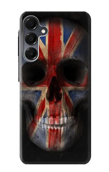 S3848 イギリスの旗の頭蓋骨 United Kingdom Flag Skull Samsung Galaxy A16 5G バックケース、フリップケース・カバー