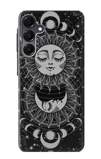 S3854 神秘的な太陽の顔三日月 Mystical Sun Face Crescent Moon Samsung Galaxy A16 5G バックケース、フリップケース・カバー