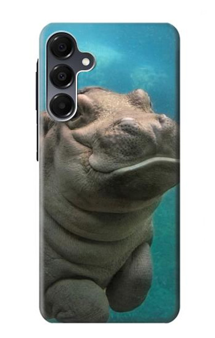 S3871 かわいい赤ちゃんカバ カバ Cute Baby Hippo Hippopotamus Samsung Galaxy A16 5G バックケース、フリップケース・カバー