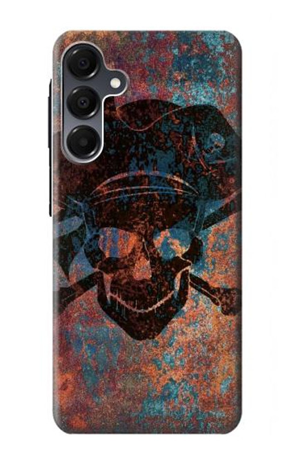 S3895 海賊スカルメタル Pirate Skull Metal Samsung Galaxy A16 5G バックケース、フリップケース・カバー