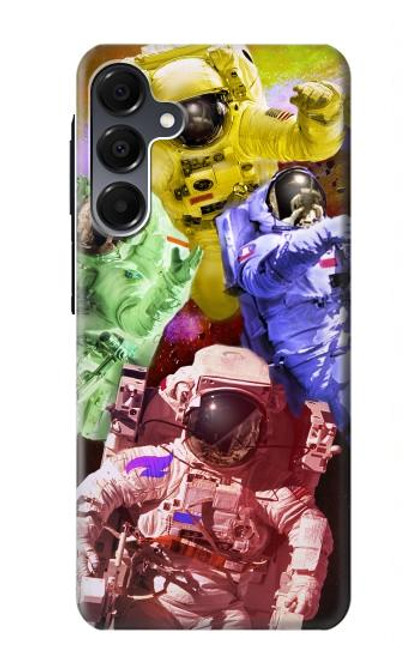 S3914 カラフルな星雲の宇宙飛行士スーツ銀河 Colorful Nebula Astronaut Suit Galaxy Samsung Galaxy A16 5G バックケース、フリップケース・カバー