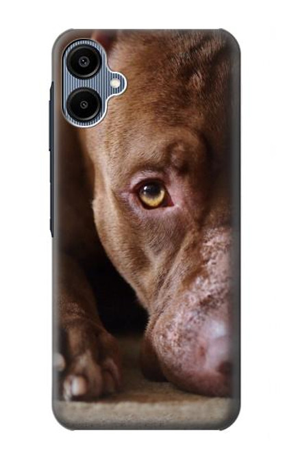 S0519 ピットブルの顔 PitBull Face Samsung Galaxy A06 バックケース、フリップケース・カバー