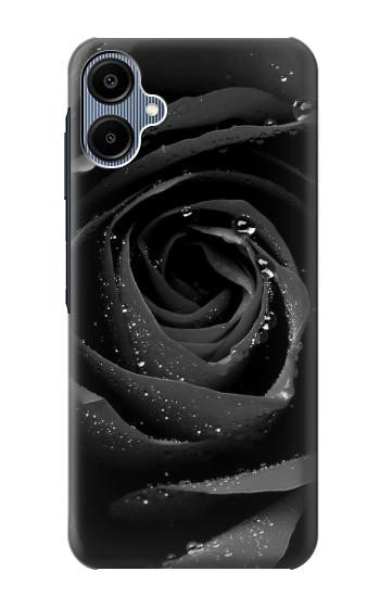S1598 黒バラ Black Rose Samsung Galaxy A06 バックケース、フリップケース・カバー