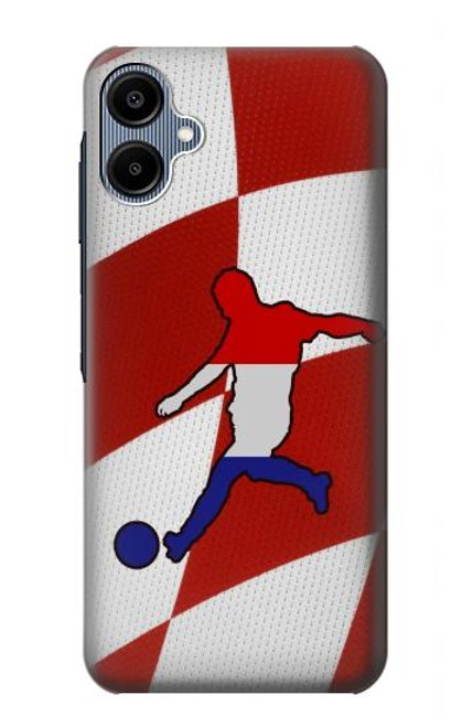 S2993 クロアチアサッカー Croatia Football Soccer Flag Samsung Galaxy A06 バックケース、フリップケース・カバー