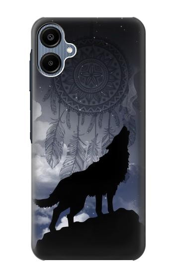 S3011 ドリームキャッチャーオオカミは 月にハウリング Dream Catcher Wolf Howling Samsung Galaxy A06 バックケース、フリップケース・カバー