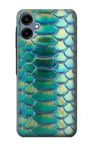 S3414 緑のヘビの鱗 グラフィックプリント Green Snake Scale Graphic Print Samsung Galaxy A06 バックケース、フリップケース・カバー