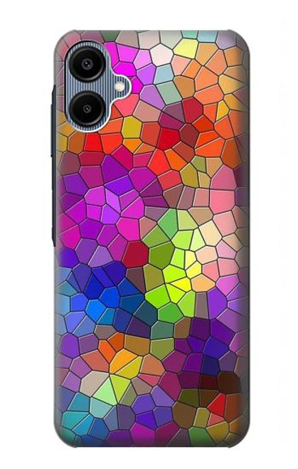 S3677 カラフルなレンガのモザイク Colorful Brick Mosaics Samsung Galaxy A06 バックケース、フリップケース・カバー