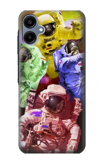 S3914 カラフルな星雲の宇宙飛行士スーツ銀河 Colorful Nebula Astronaut Suit Galaxy Samsung Galaxy A06 バックケース、フリップケース・カバー