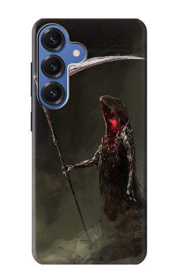 S1319 恐るべった死者の死 Grim Reaper Death Scythe Samsung Galaxy S25 バックケース、フリップケース・カバー