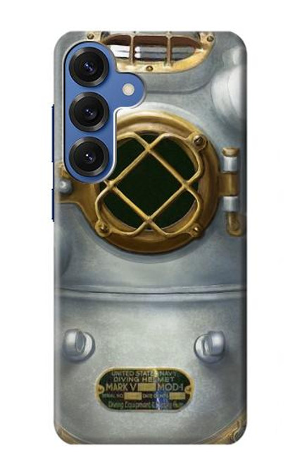 S2646 ヴィンテージ深海ダイビングヘルメット Vintage Deep Sea Diver Helmet Samsung Galaxy S25 バックケース、フリップケース・カバー