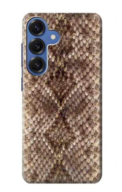 S2875 ラトルスネークスキン グラフィックプリント Rattle Snake Skin Graphic Printed Samsung Galaxy S25 バックケース、フリップケース・カバー