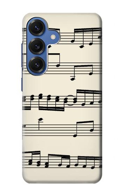 S3082 音楽シート Music Sheet Samsung Galaxy S25 バックケース、フリップケース・カバー