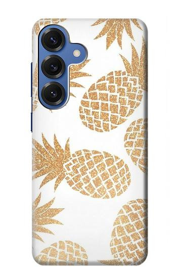 S3718 シームレスパイナップル Seamless Pineapple Samsung Galaxy S25 バックケース、フリップケース・カバー