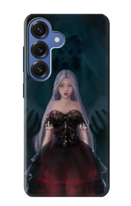 S3847 リリス 花嫁 ゴシック女 スカル死神 Lilith Devil Bride Gothic Girl Skull Grim Reaper Samsung Galaxy S25 バックケース、フリップケース・カバー