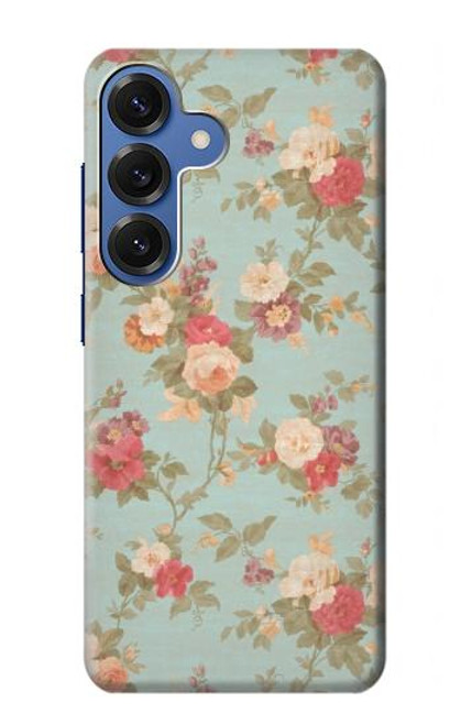 S3910 ヴィンテージローズ Vintage Rose Samsung Galaxy S25 バックケース、フリップケース・カバー