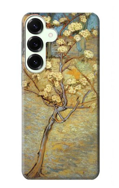 S1978 ヴァン・ゴッホ ピアツリー満開 Van Gogh Letter Pear Tree Blossom Samsung Galaxy S25 Plus バックケース、フリップケース・カバー