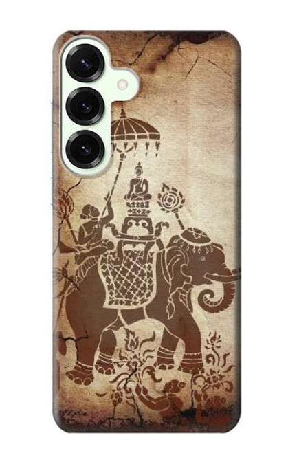 S2102 タイアート 象に仏 Thai Art Buddha on Elephant Samsung Galaxy S25 Plus バックケース、フリップケース・カバー