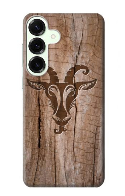 S2183 ヤギ 木材 グラフィックプリント Goat Wood Graphic Printed Samsung Galaxy S25 Plus バックケース、フリップケース・カバー