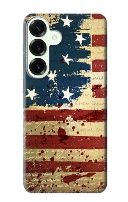 S2349 古いアメリカの国旗 Old American Flag Samsung Galaxy S25 Plus バックケース、フリップケース・カバー