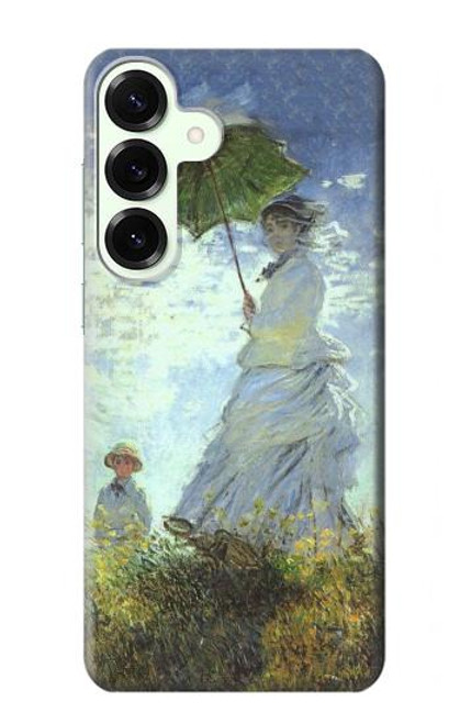 S2415 クロード・モネ パラソルを持つ女性 Claude Monet Woman with a Parasol Samsung Galaxy S25 Plus バックケース、フリップケース・カバー