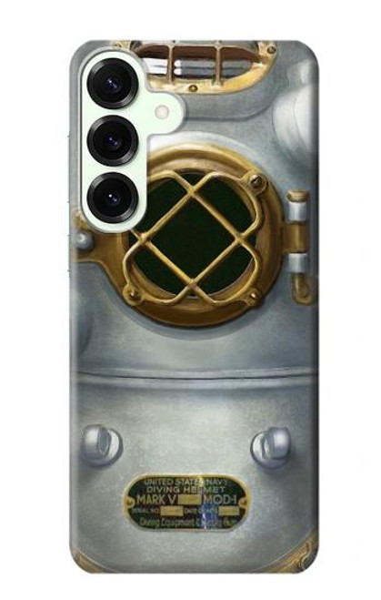 S2646 ヴィンテージ深海ダイビングヘルメット Vintage Deep Sea Diver Helmet Samsung Galaxy S25 Plus バックケース、フリップケース・カバー