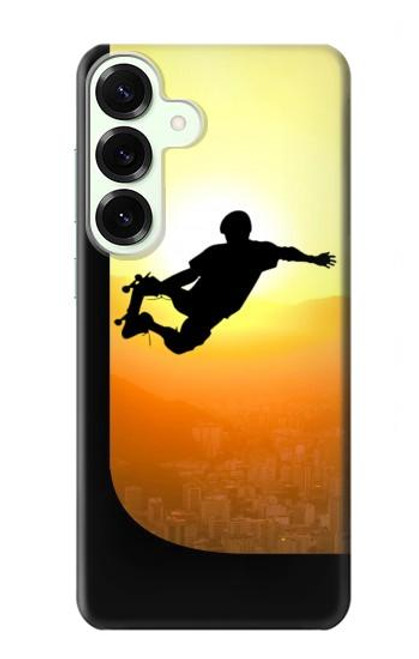 S2676 エクストリームスケートボードサンセット Extreme Skateboard Sunset Samsung Galaxy S25 Plus バックケース、フリップケース・カバー