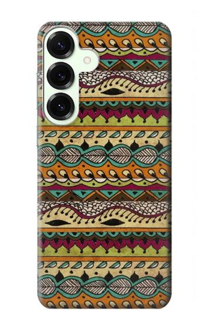 S2860 アステカ ヒッピー柄 Aztec Boho Hippie Pattern Samsung Galaxy S25 Plus バックケース、フリップケース・カバー