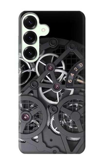 S3176 時計の中 Inside Watch Black Samsung Galaxy S25 Plus バックケース、フリップケース・カバー