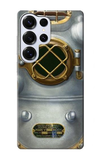 S2646 ヴィンテージ深海ダイビングヘルメット Vintage Deep Sea Diver Helmet Samsung Galaxy S25 Ultra バックケース、フリップケース・カバー