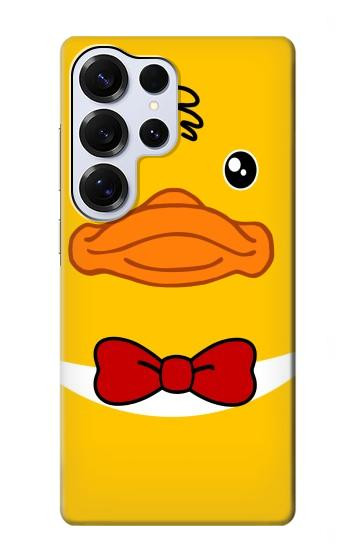 S2760 イエロー アヒル タキシード 漫画 Yellow Duck Tuxedo Cartoon Samsung Galaxy S25 Ultra バックケース、フリップケース・カバー