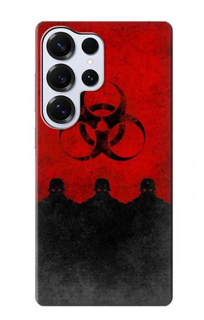 S2917 バイオハザードウイルスの警告 Biohazards Virus Red Alert Samsung Galaxy S25 Ultra バックケース、フリップケース・カバー