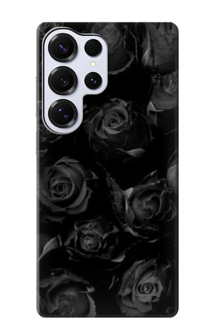 S3153 黒バラ Black Roses Samsung Galaxy S25 Ultra バックケース、フリップケース・カバー