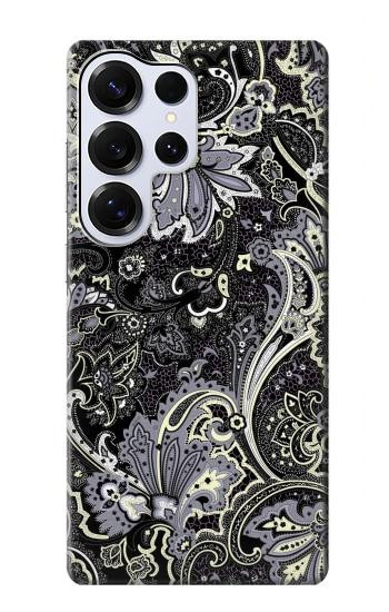 S3251 バティックパターン Batik Flower Pattern Samsung Galaxy S25 Ultra バックケース、フリップケース・カバー