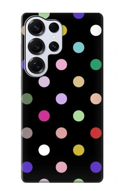 S3532 カラフルな水玉 Colorful Polka Dot Samsung Galaxy S25 Ultra バックケース、フリップケース・カバー