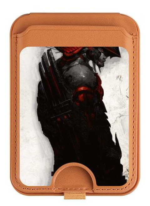 S2111 ダークサムライ Dark Samurai iPhone 16 15 14 13 Pro Max 用 MagSafe対応磁気カードホルダーウォレットスタンド