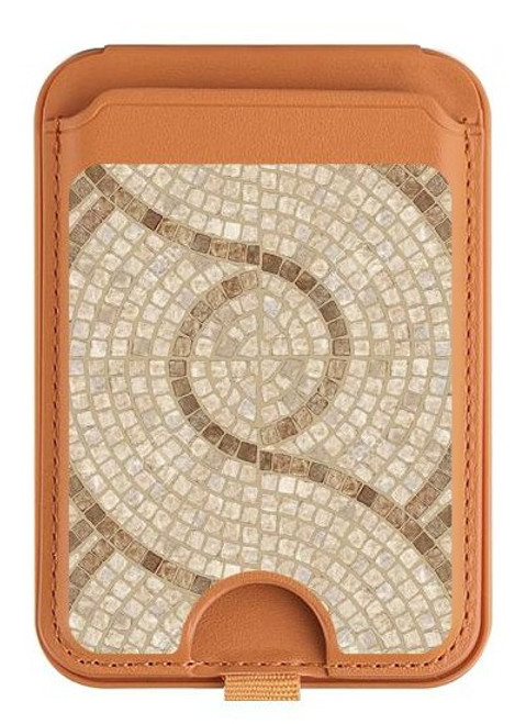 S3703 モザイクタイル Mosaic Tiles iPhone 16 15 14 13 Pro Max 用 MagSafe対応磁気カードホルダーウォレットスタンド