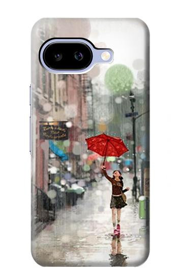 S0108 雨の中の少女 Girl in The Rain Google Pixel 9a バックケース、フリップケース・カバー