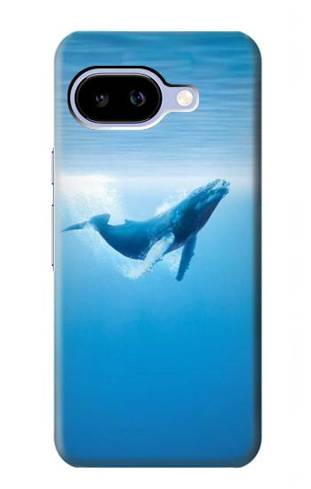 S0843 シロナガスクジラ Blue Whale Google Pixel 9a バックケース、フリップケース・カバー