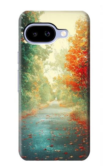 S0913 森の中の道 Road Through The Woods Google Pixel 9a バックケース、フリップケース・カバー