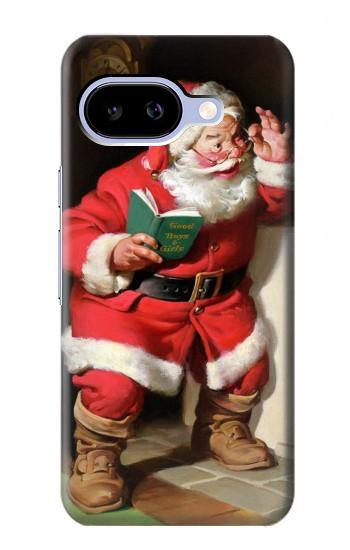 S1417 サンタクロースメリークリスマス Santa Claus Merry Xmas Google Pixel 9a バックケース、フリップケース・カバー