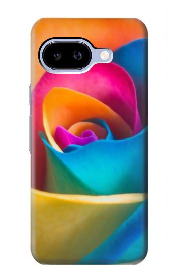 S1671 虹色のバラ Rainbow Colorful Rose Google Pixel 9a バックケース、フリップケース・カバー