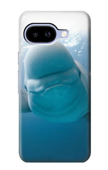 S1801 ベルーガ スマイルクジラ Beluga Whale Smile Whale Google Pixel 9a バックケース、フリップケース・カバー