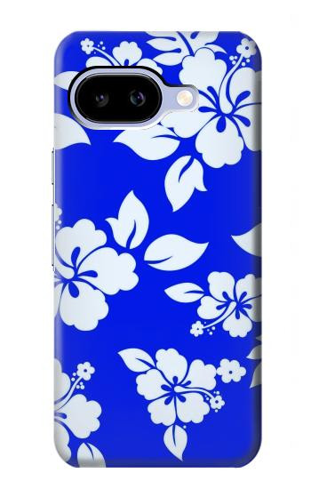 S2244 ハワイのハイビスカス青柄 Hawaiian Hibiscus Blue Pattern Google Pixel 9a バックケース、フリップケース・カバー