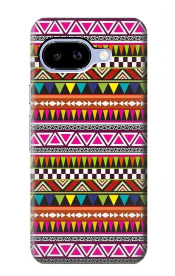 S2292 アステカ部族のパターン Aztec Tribal Pattern Google Pixel 9a バックケース、フリップケース・カバー