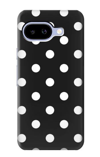 S2299 黒い水玉 Black Polka Dots Google Pixel 9a バックケース、フリップケース・カバー